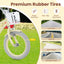 Vélo pour enfants réglable avec roues d'entraînement - 14/16/18 pouces