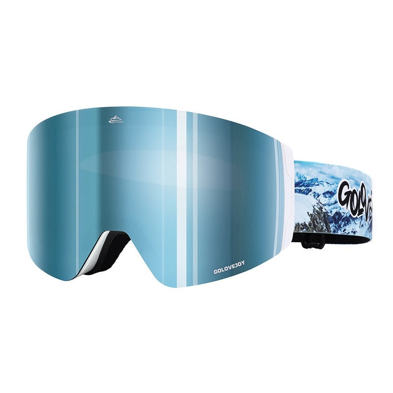 Premium Magnetic Ski Goggles with Double Layer Design