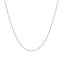 Chaîne en maillons en or blanc 14k 0,5 mm