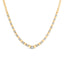 14K Yellow Gold Diamond Cluster Necklace - 16 Inches