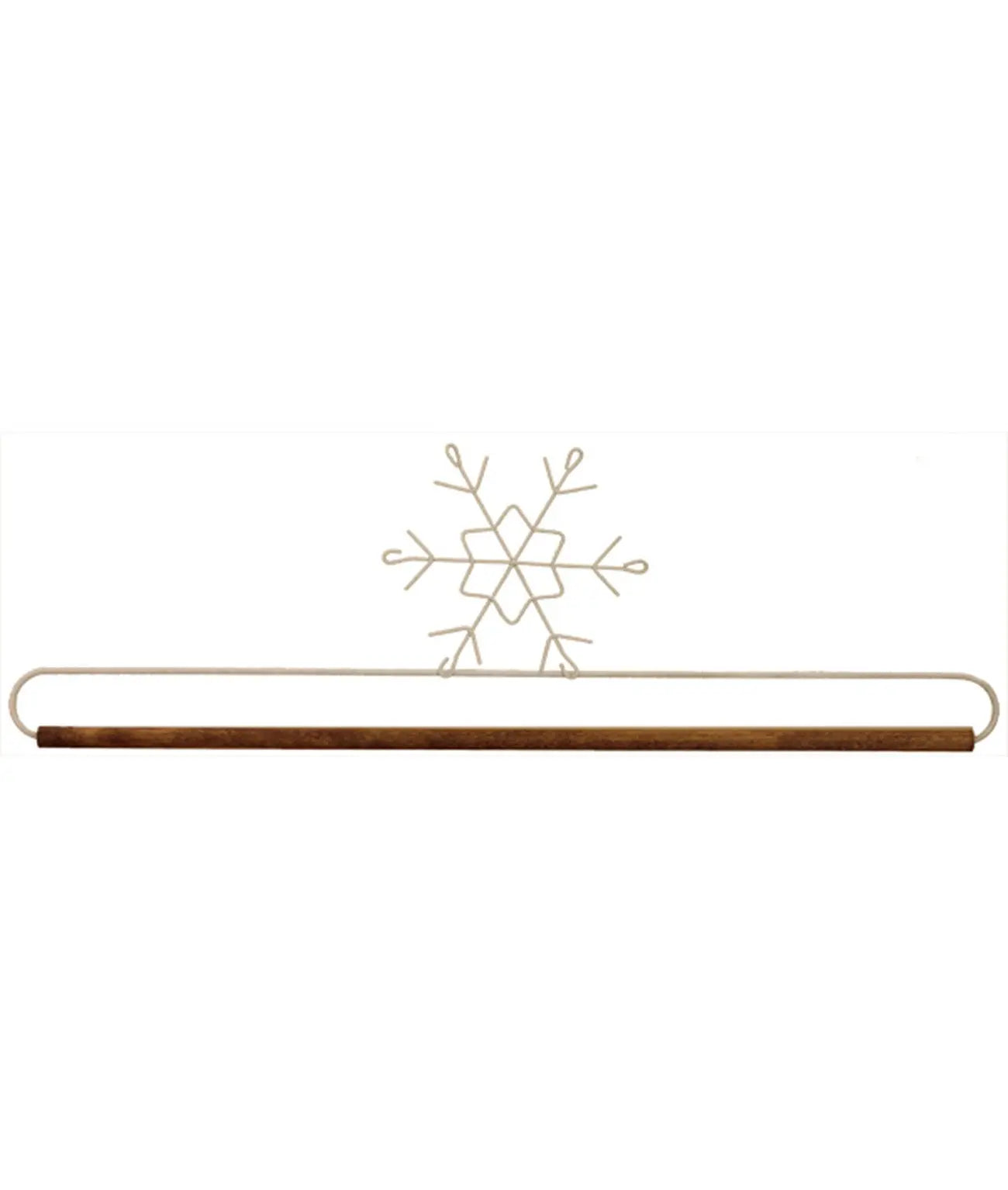 Soporte de Copo de Nieve de 16 pulgadas con Dowel - Blanco Tex