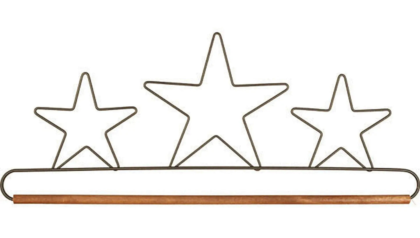 16-Inch Silver Star Hanger with Dowel