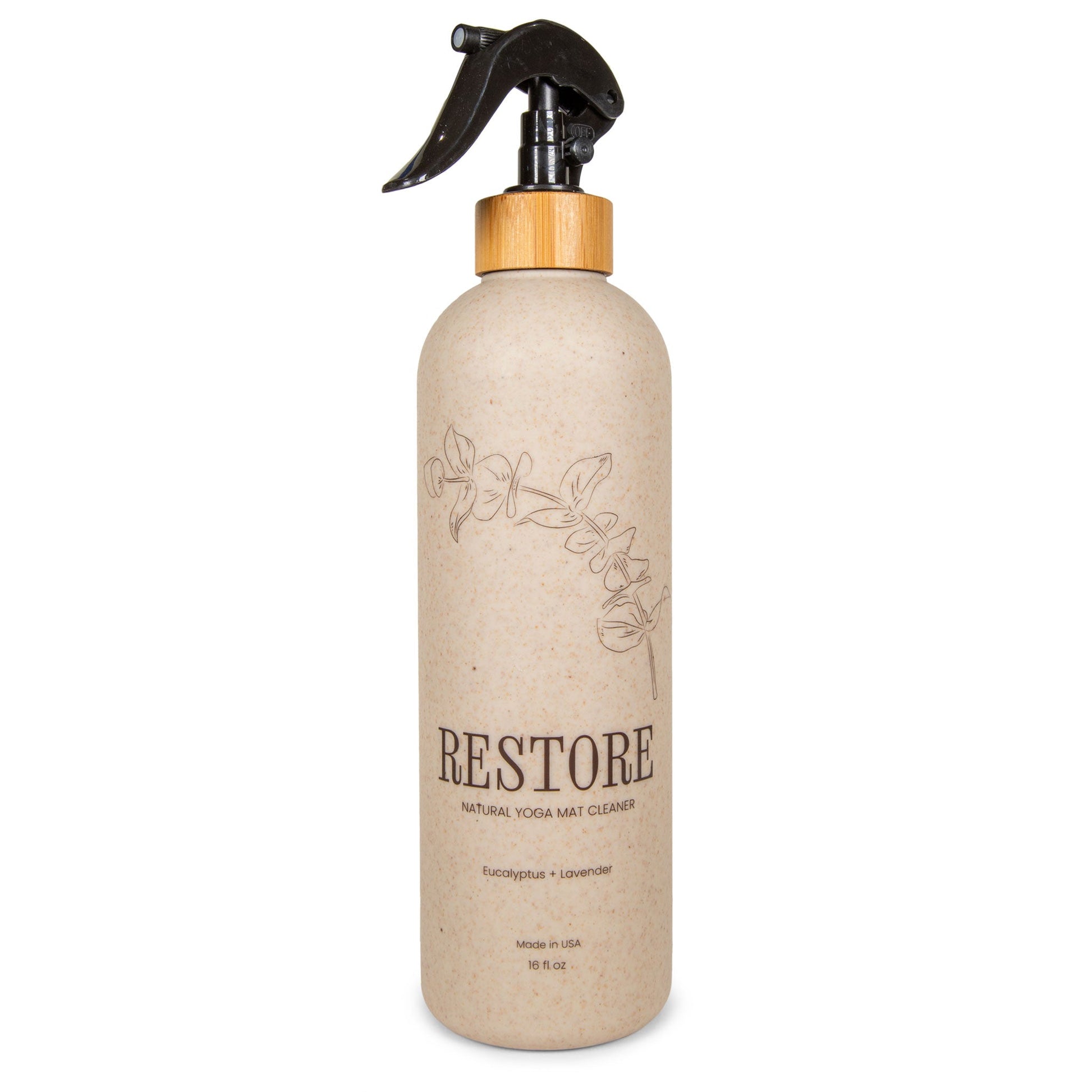 Eco-Friendly Yoga Mat Cleaner - 16oz Refreshing Spray - Korvel