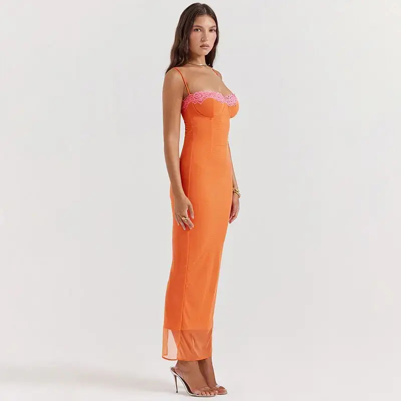 Vestido Maxi Bodycon Elegante para Mujeres