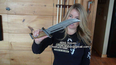 Ultimate Rambo Knife – 17" Handcrafted Damascus Steel Blade with Premium Rosewood Handle - Korvel