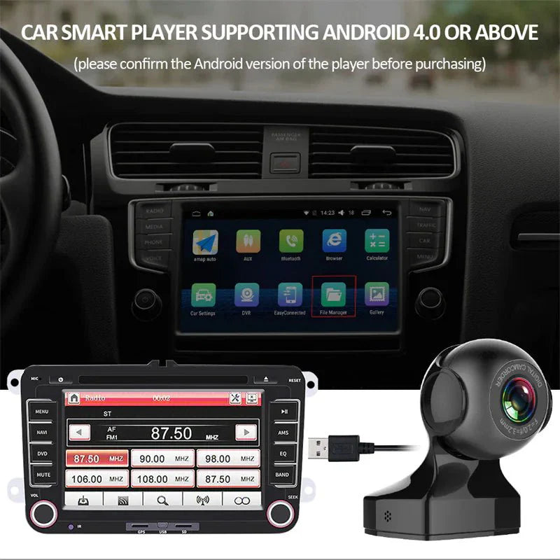 Enregistreur de Dash Cam WiFi 170° - Caméra de Véhicule HD 1080P