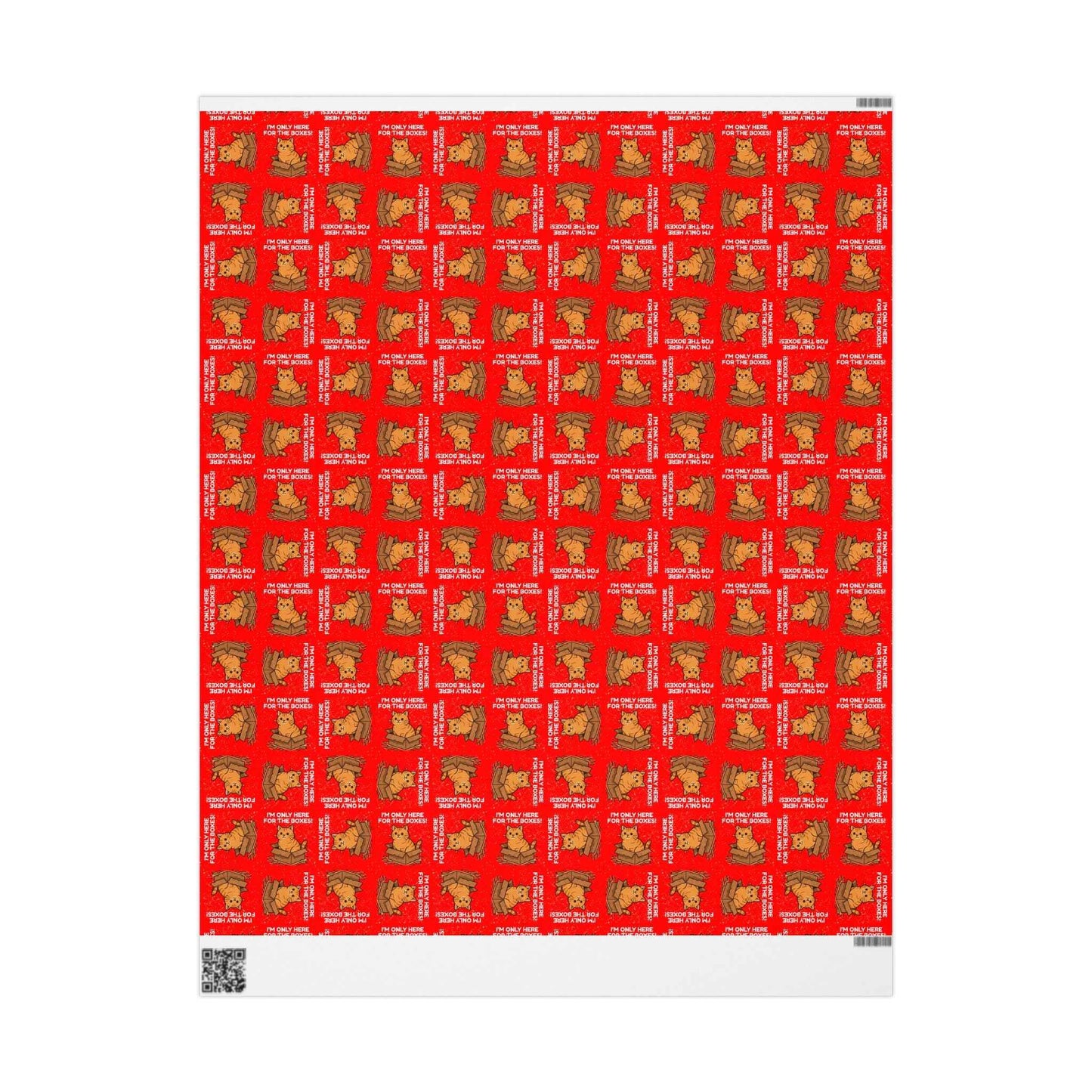 I’m Only Here for the Boxes – Cat-Themed Wrapping Paper