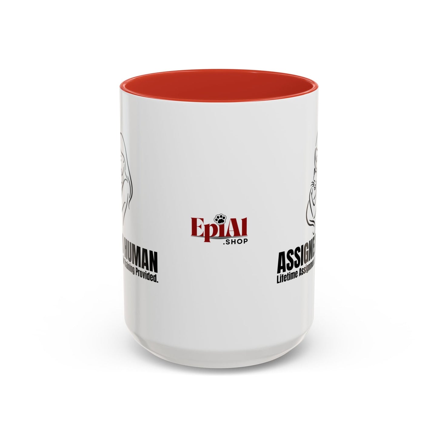 Assigned Human Mug – Cat Coffee Cup