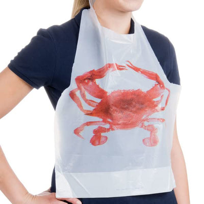 Oasis Supply Crab Bib y Manteles Individuales - Paquete de 25 Juegos Desechables