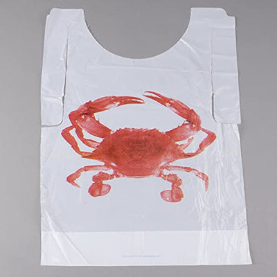 Oasis Supply Crab Bib y Manteles Individuales - Paquete de 25 Juegos Desechables