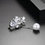 Zircon Butterfly Pin Fashion Korean Edition AAA Zircon Butterfly Design Pearl Women's Small Suit Accessories - Korvel