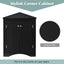 Black Triangle Bathroom Storage Cabinet with Adjustable Shelves
