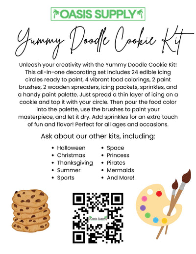 Kit de Dibujo Comestible Yummy Doodle de Oasis Supply - Diversión Artística Comestible
