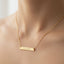 Living Aware Engraved Bar Necklace