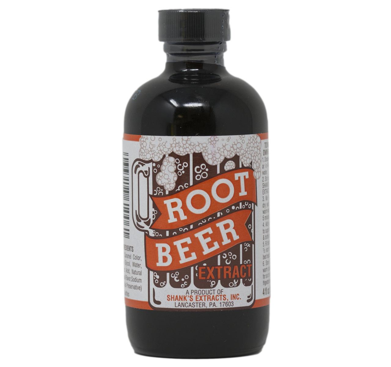 Extracto de cerveza de raíz de Shank - 4 oz Sabor Premium