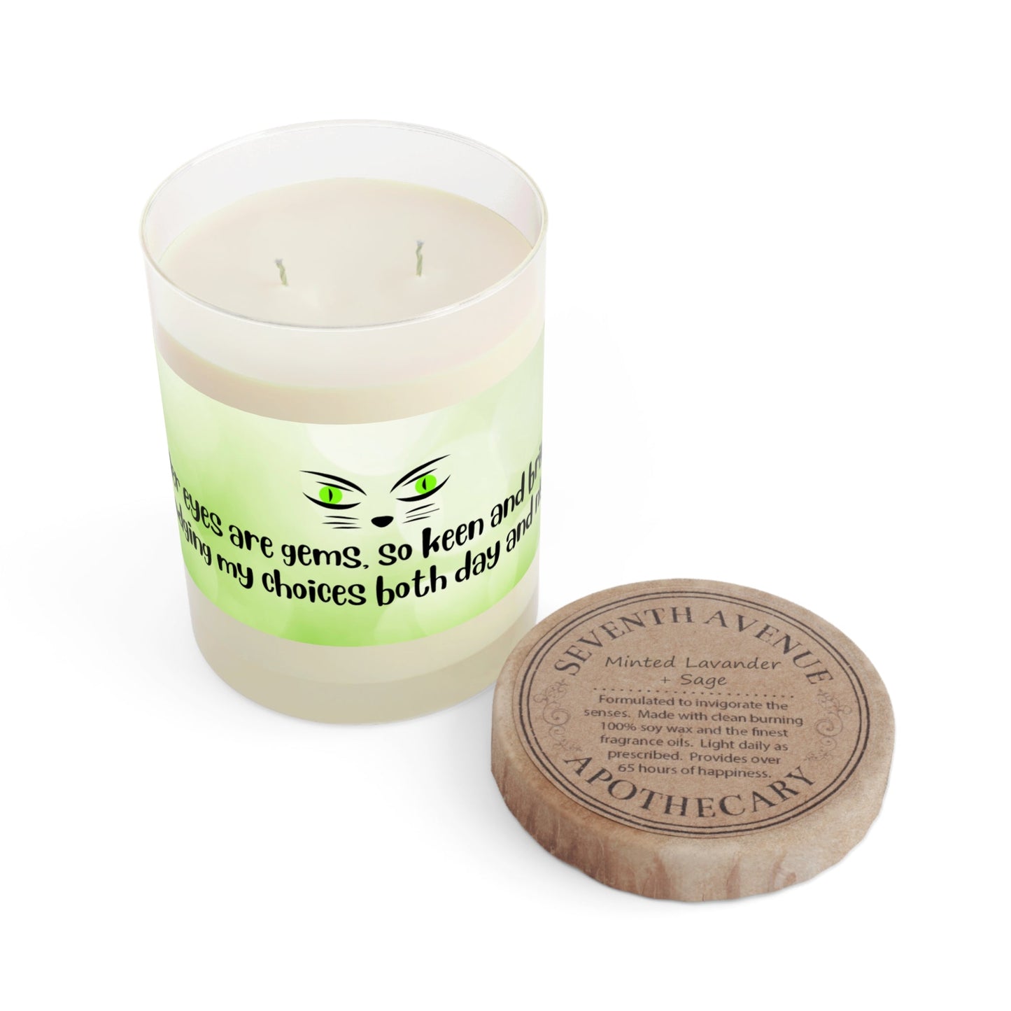 Vela Aromática Judging Eyes - 11oz Vidrio Completo