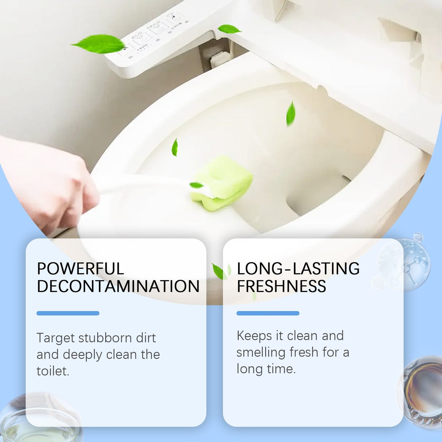 Toilet Stain Remover, Toilet Seat Portable Clean Ceramic Stains And Urine Stains - Korvel