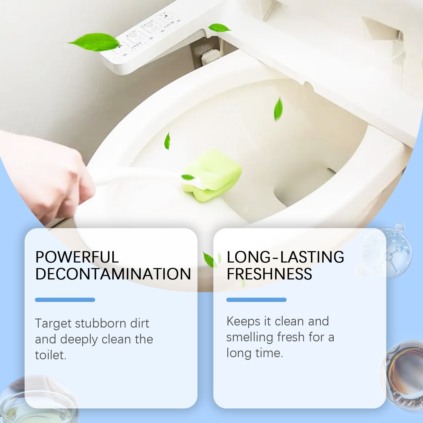 Toilet Stain Remover, Toilet Seat Portable Clean Ceramic Stains And Urine Stains - Korvel