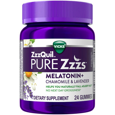 ZzzQuil Pure Zzzs Melatonin Gummies with Chamomile & Lavender