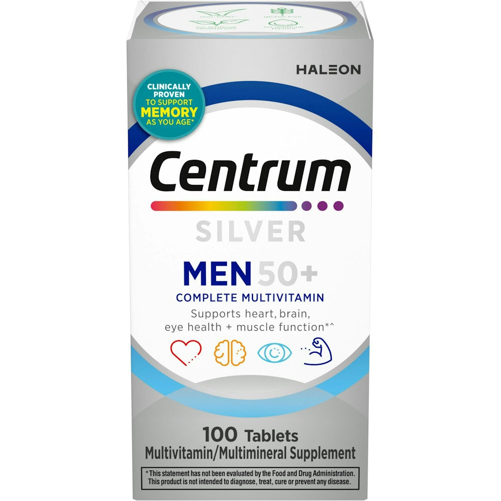 Centrum Silver Men 50+ Multivitamin Tablets, 100ct