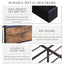 Full size bedstead with storage headboard and 2 drawers, LED light bed with charging station, metal Flat noodles support - Korvel