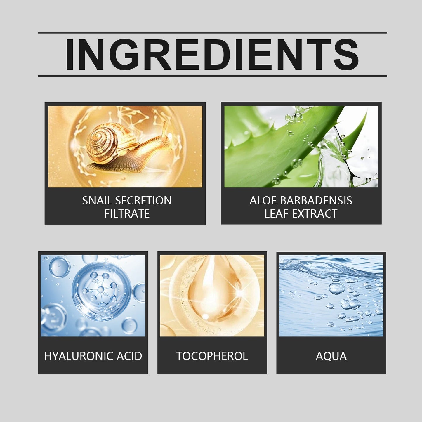 Crème hydratante premium à l'escargot pour une peau radieuse
