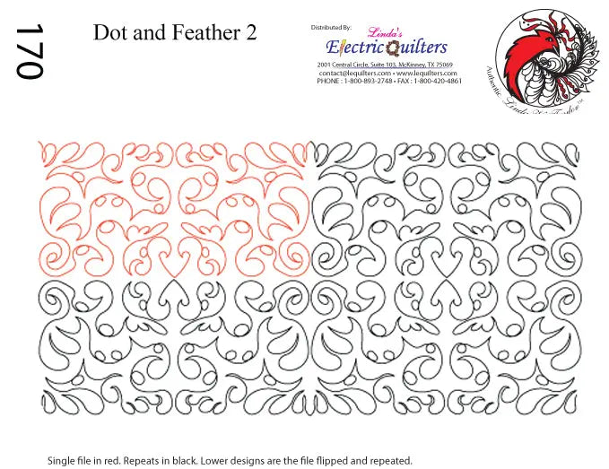 170 Dot And Feather 2 Pantographe par Linda V. Taylor