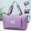 Foldable Travel Duffle Bag with Rhombus Design