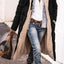 Elegant Solid Color Hooded Long Coat for Women