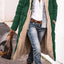 Elegant Solid Color Hooded Long Coat for Women