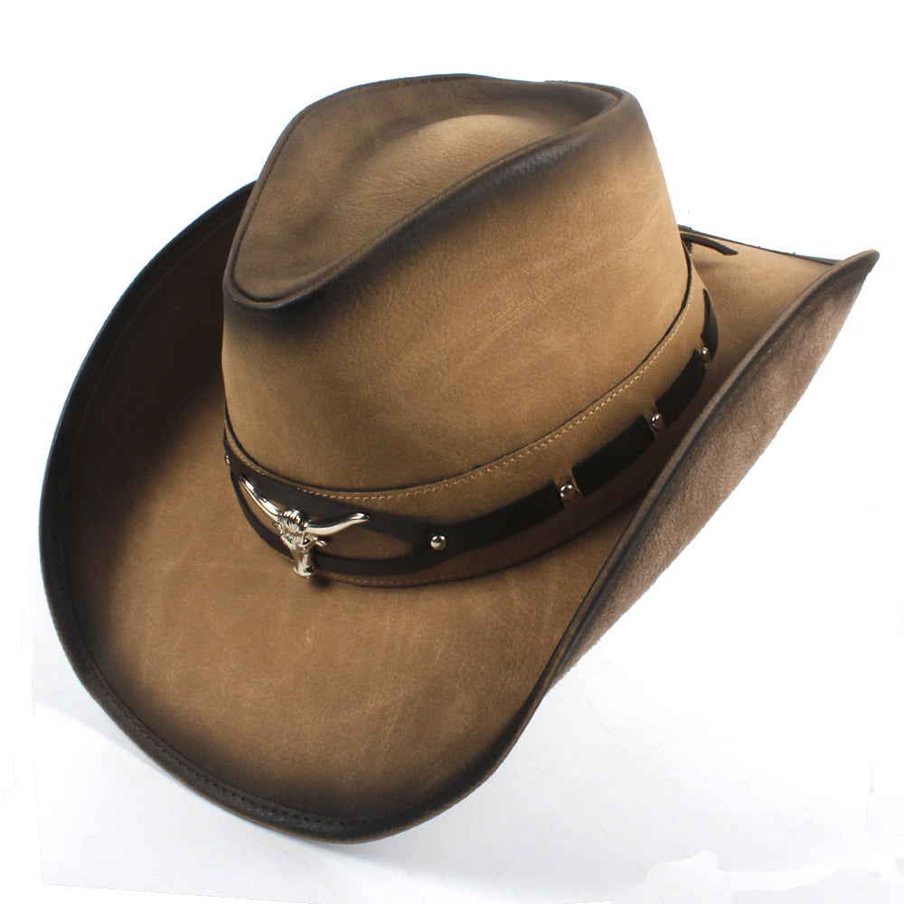 Sombrero de vaquero premium para hombre con protección solar