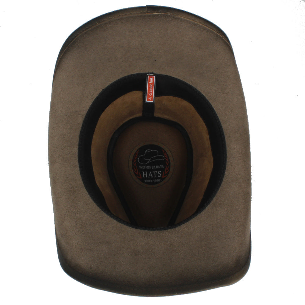 Sombrero de vaquero premium para hombre con protección solar