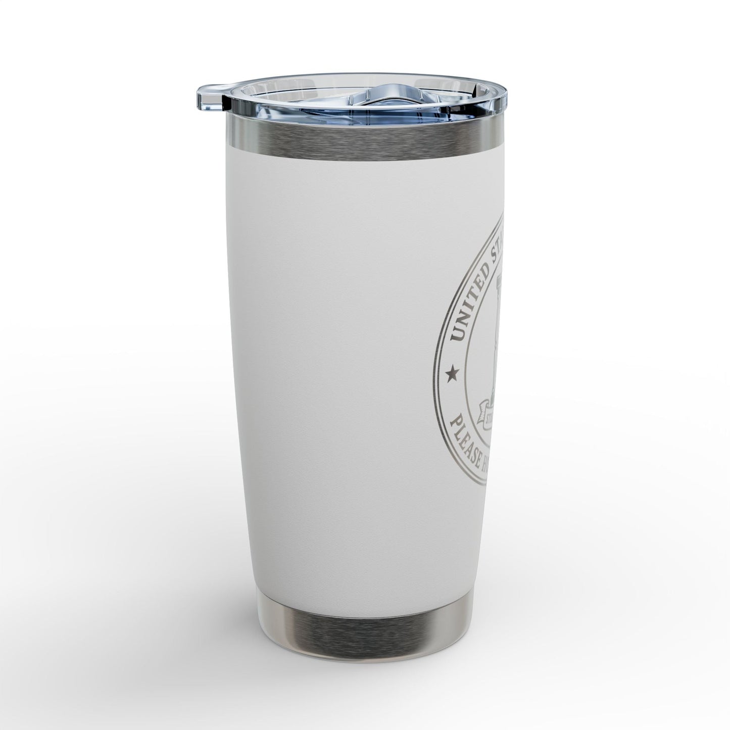 Tasse en acier inoxydable gravée de 20 oz - Veuillez patienter indéfiniment