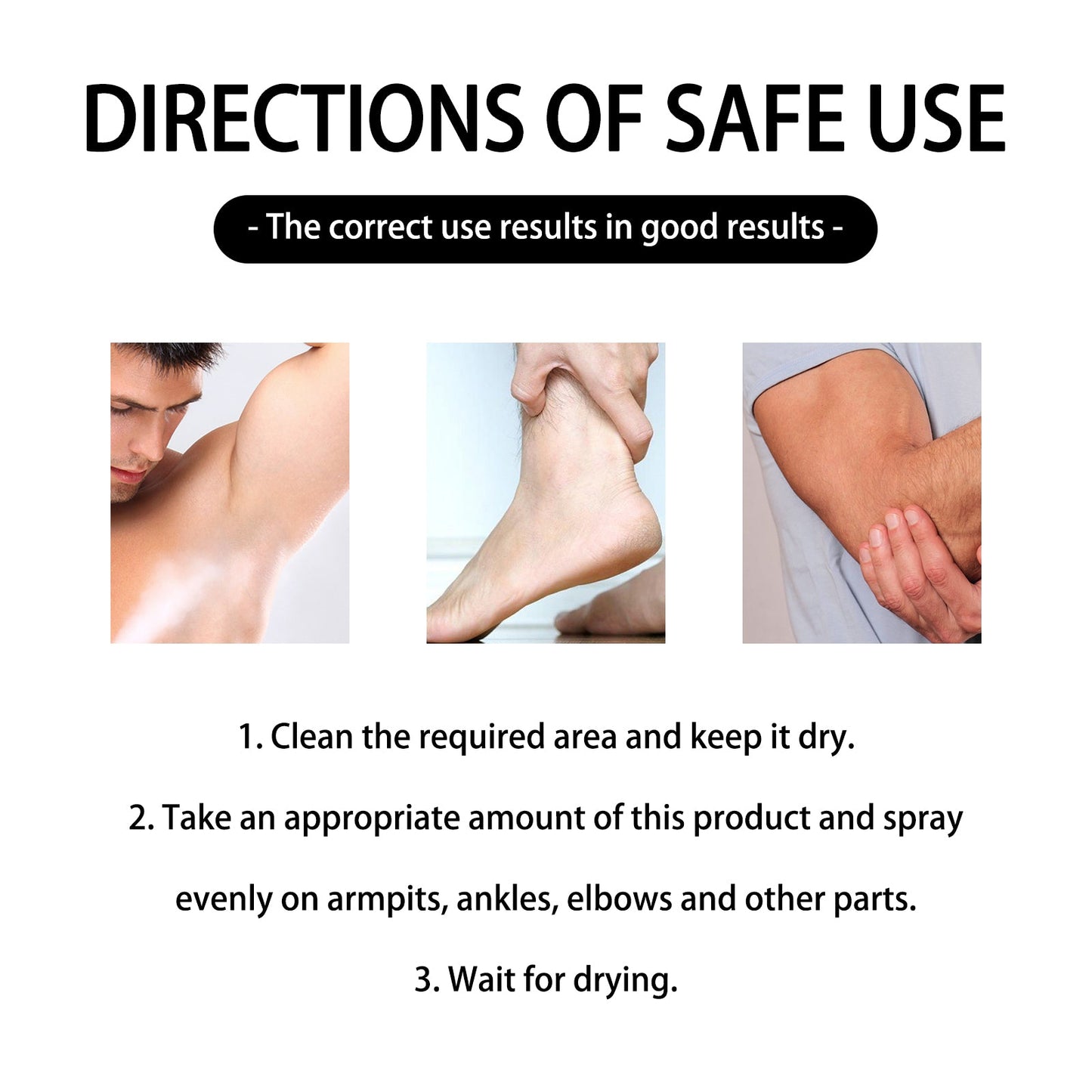 Antiperspirant, Underarm Sweat Odor Body Odor Cleansing Refreshing Fragrance Spray - Korvel