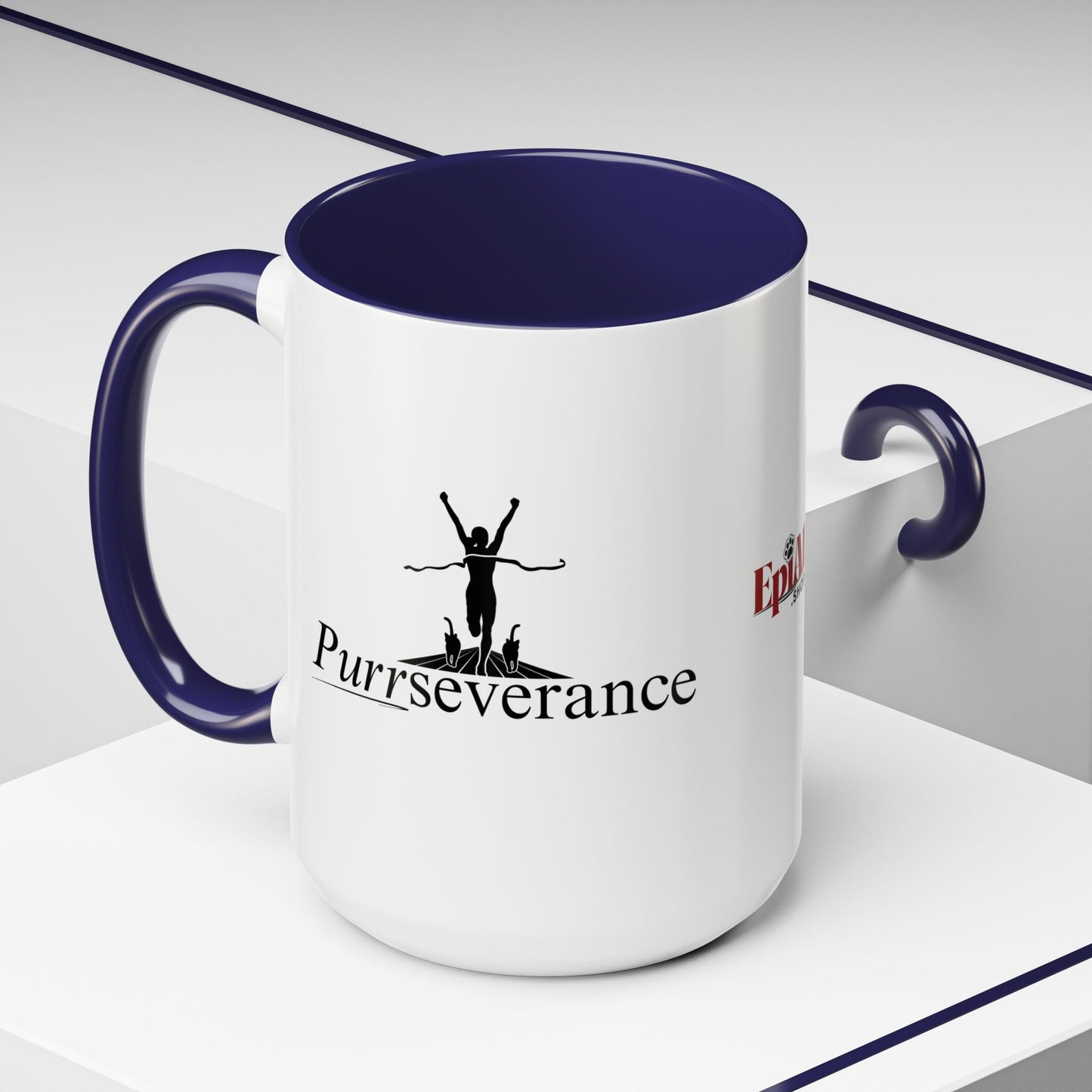 Purrseverance Accent Coffee Mug - Stylish & Functional