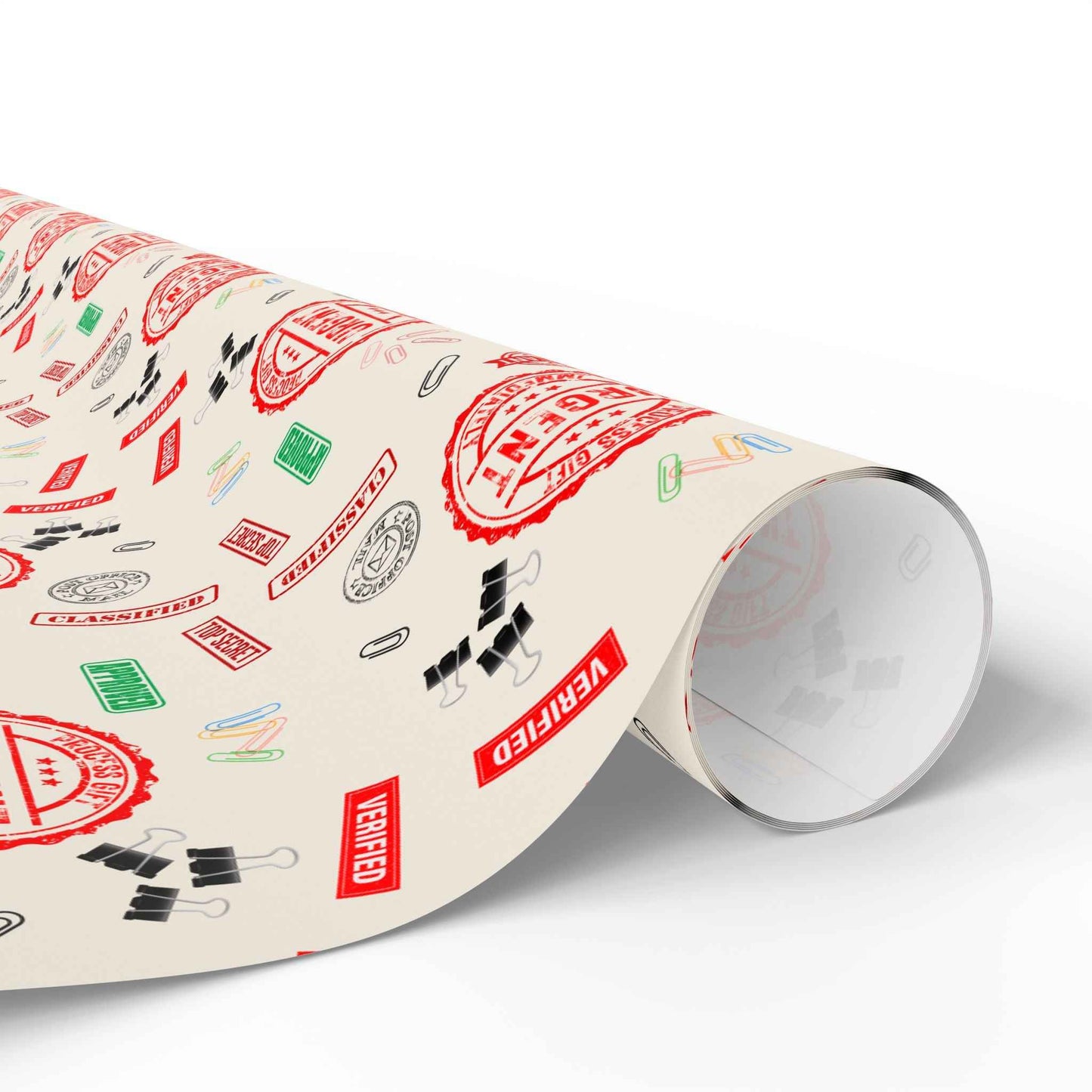 Papier Cadeau Red Tape – Papier Cadeau Parodique Politique