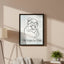L'impression sur toile Chat Le Monde Peut Attendre