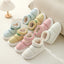 Women's Ankle Wrap Cotton Slippers - Thick Sole & Non-Slip