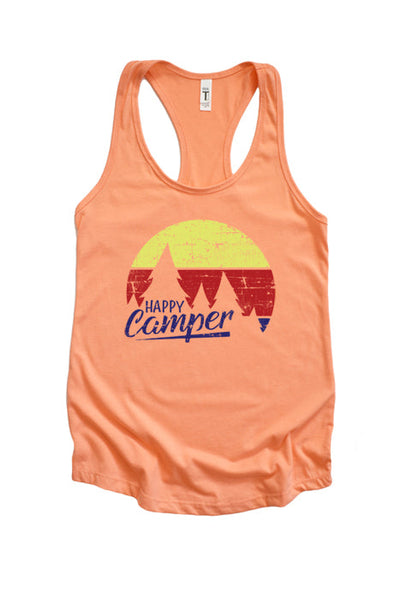 Happy Camper Racerback Tank Top - Korvel