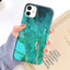 Coque de téléphone en marbre crack mat de luxe pour modèles d'iPhone