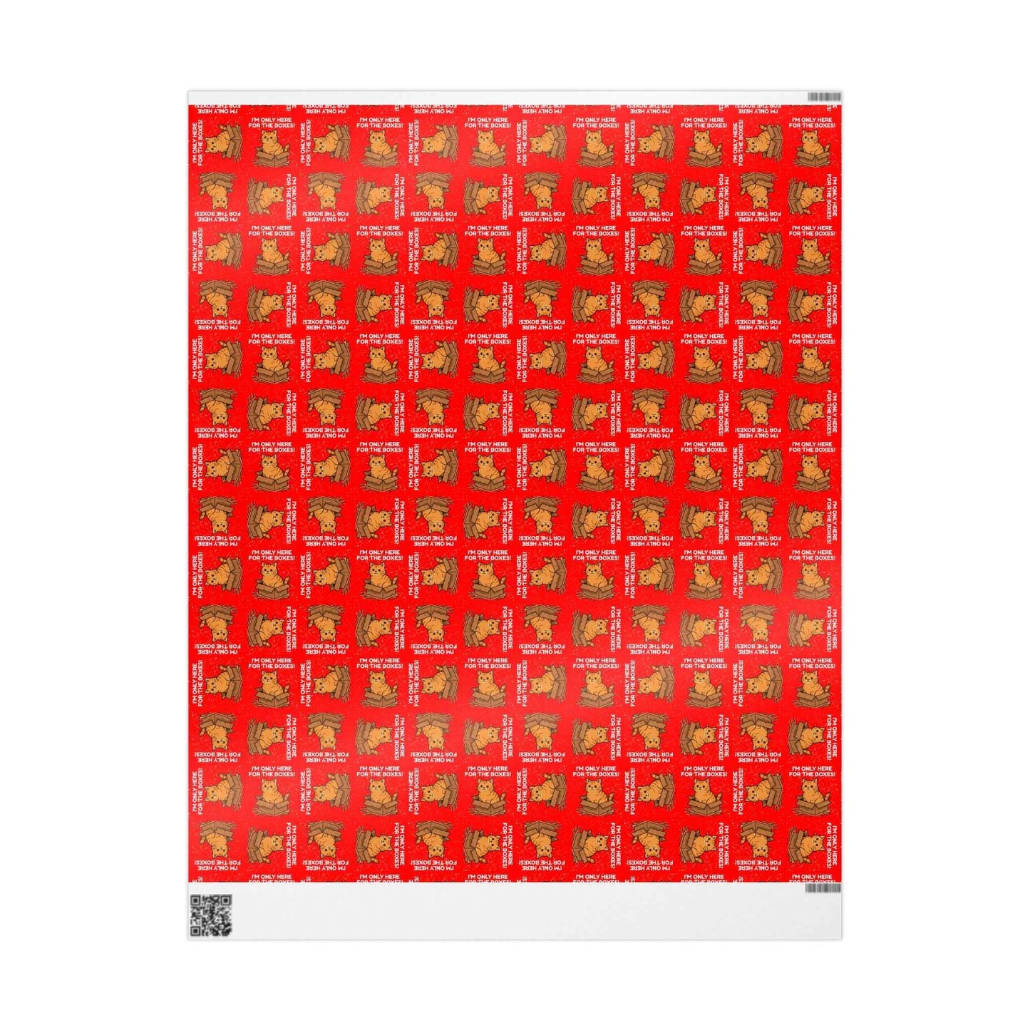 I’m Only Here for the Boxes – Cat-Themed Wrapping Paper