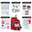 WSK Essential Survival Kit for Up To 6 People plus Rolling Bag and Backpack - Korvel