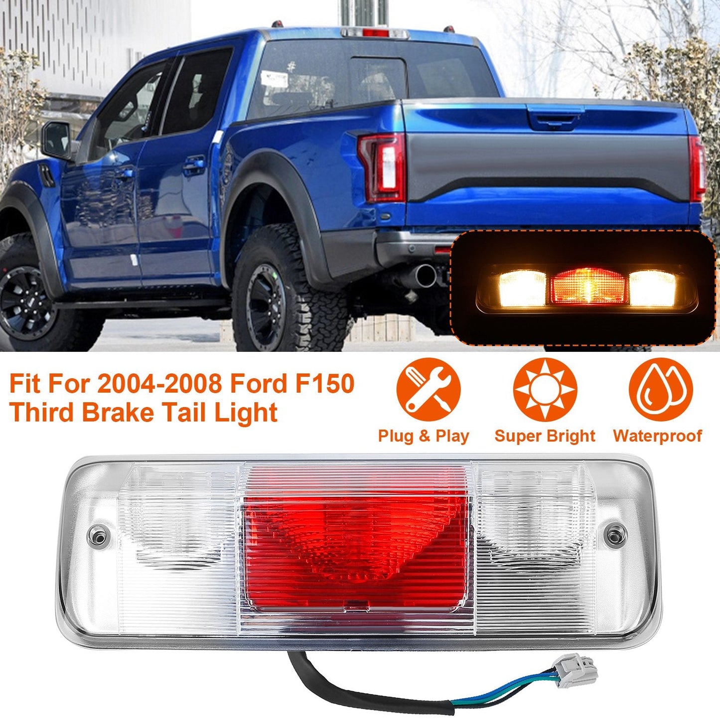 Luz de Tercera Freno Premium para Ford F150 2004-2008
