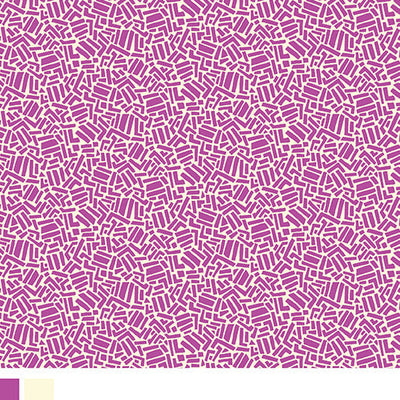 Tissu en coton Dashes Fuchsia Cheeto's World 44"/45" par yard