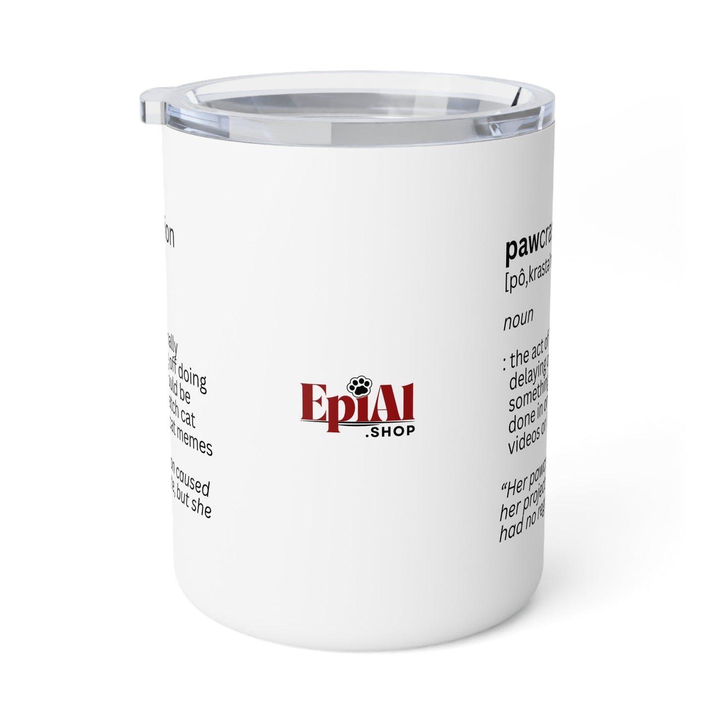 Pawcrastination Insulated Coffee Mug - 10oz