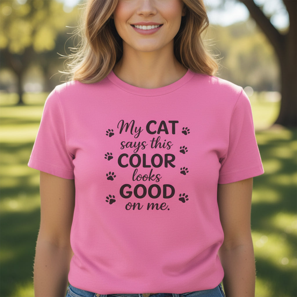 Mon chat a choisi ça – T-shirt graphique doux