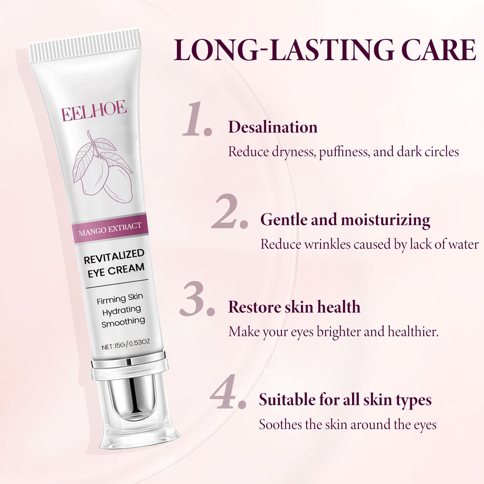 Mango Eye Cream Reduces Fine Lines Of Crow's Feet Bags And Gently Nourishes Elasticity And Tightens The Skin Around Eyes - Korvel