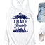 I Hate People Racerback Tank Top