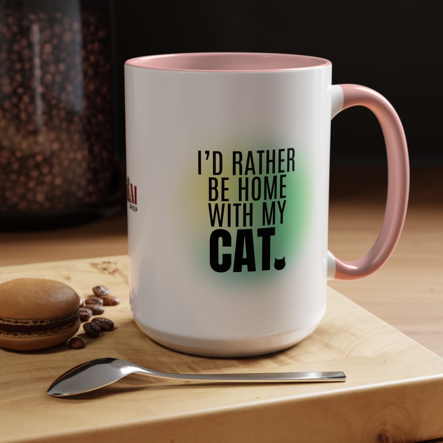 Taza de café con acento Rather Be Home - Elegante y funcional