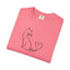 Purr Line Art Cat Unisex T-Shirt